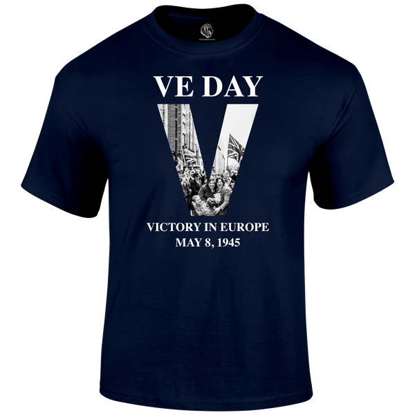 VE Day Victory T Shirt by Lion Legion 
