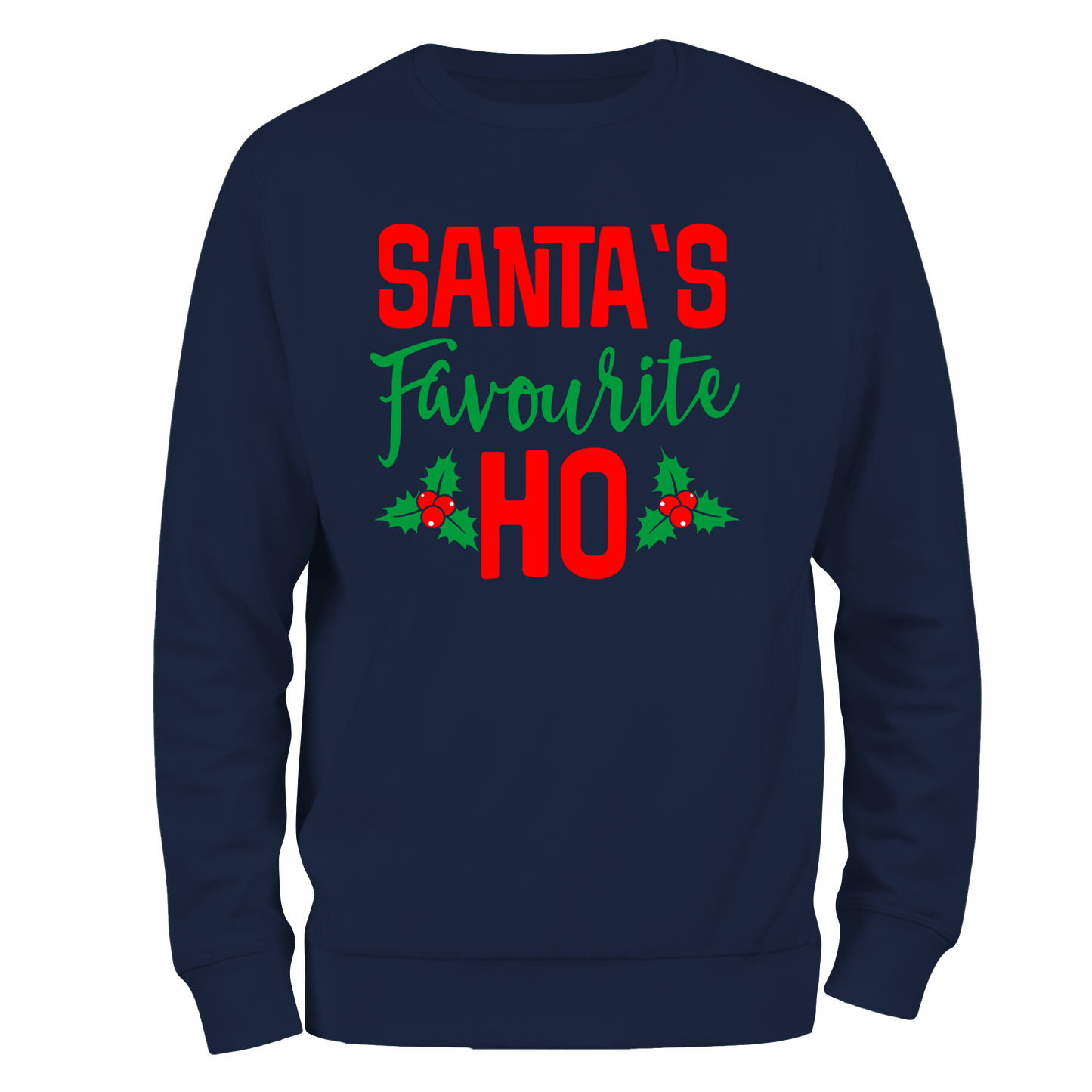Santa's Ho Funny Christmas Jumper by Lion Legion 
