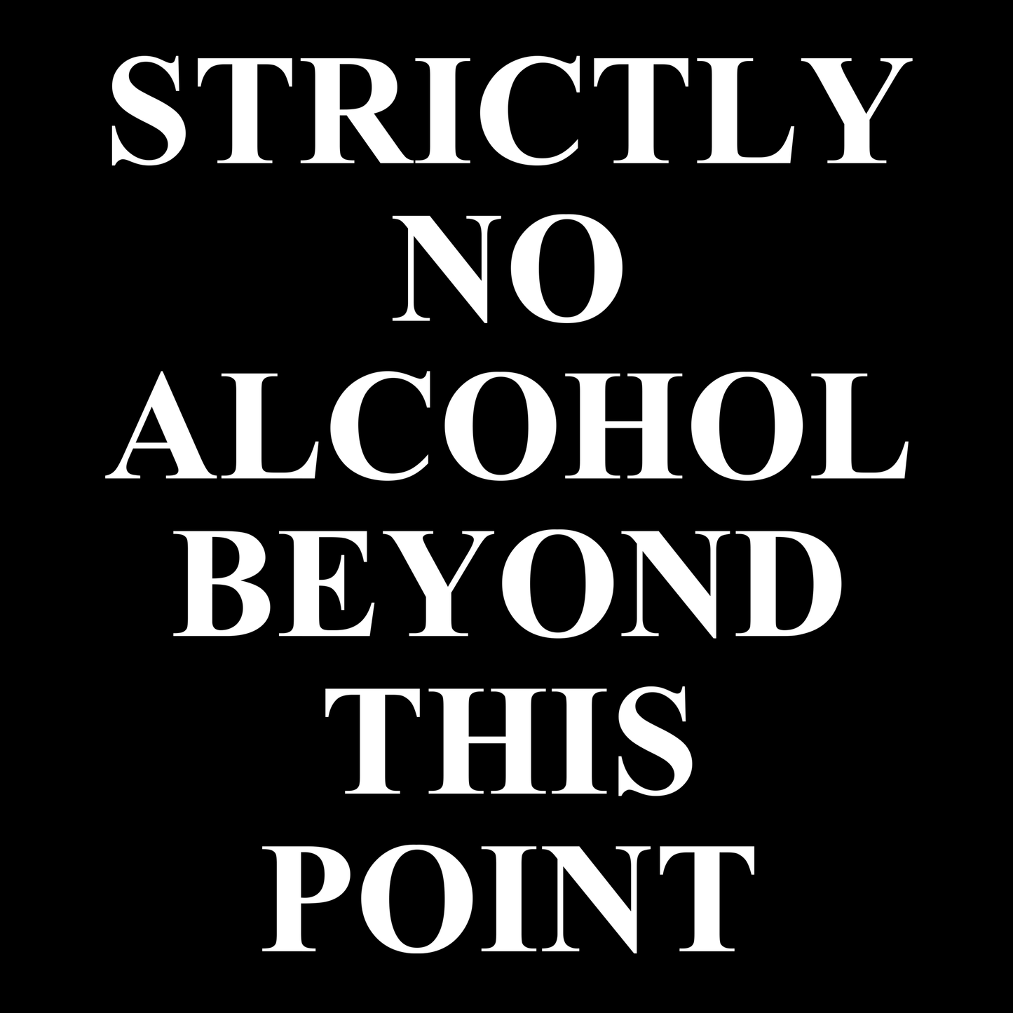 No Alcohol T Shirt by Lion Legion 