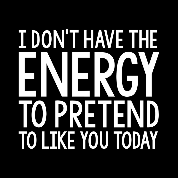 No Energy T Shirt by Lion Legion 