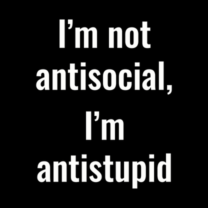 Not Antisocial T Shirt by Lion Legion 