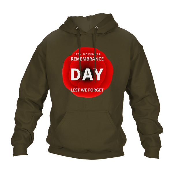 11th November Remembrance Day Hoodie by Lion Legion 