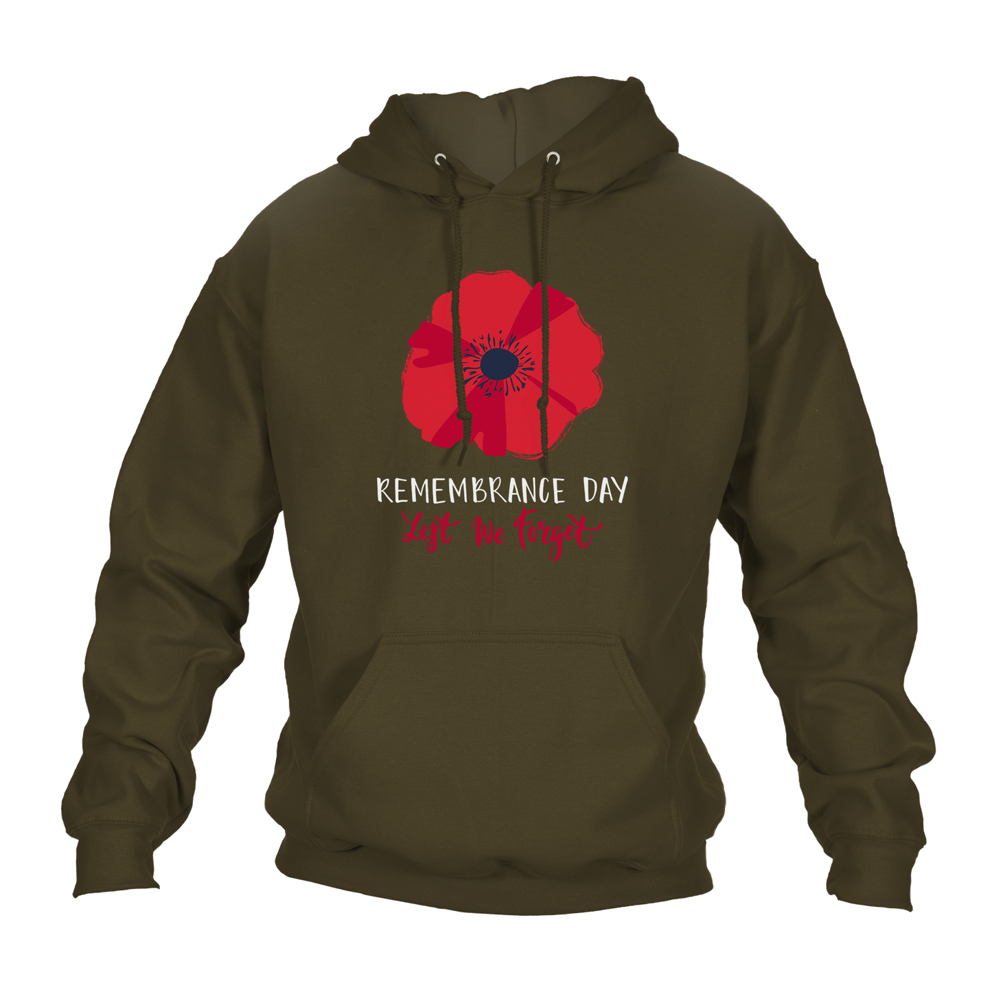 Big Poppy Remembrance Day Hoodie by Lion Legion 