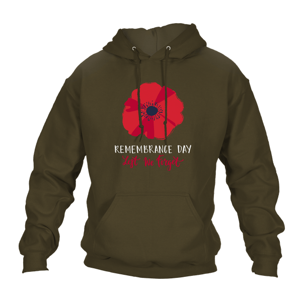 Big Poppy Remembrance Day Hoodie by Lion Legion 