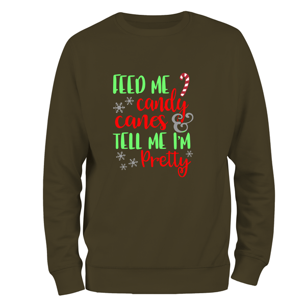 Feed Me Funny Christmas Jumper by Lion Legion 