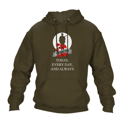 Always WW2 Remembrance Day Hoodie by Lion Legion 
