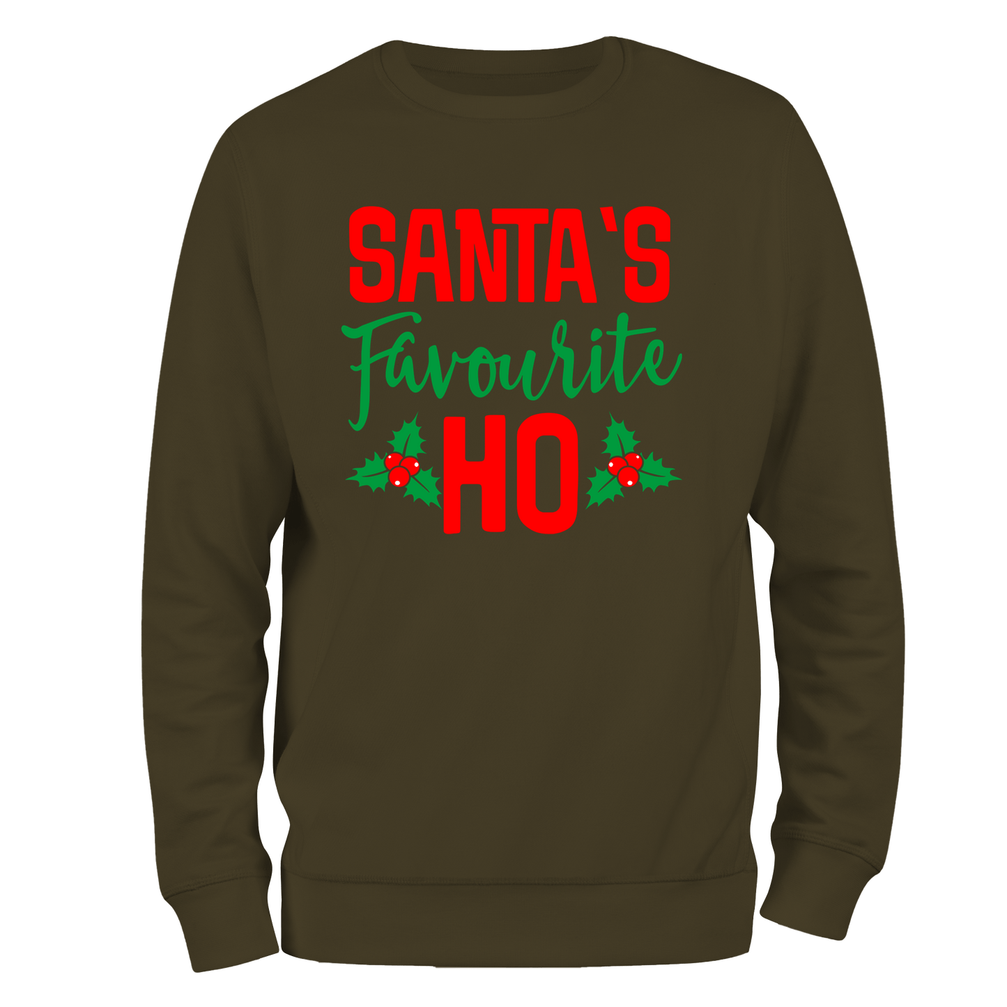 Santa's Ho Funny Christmas Jumper by Lion Legion 
