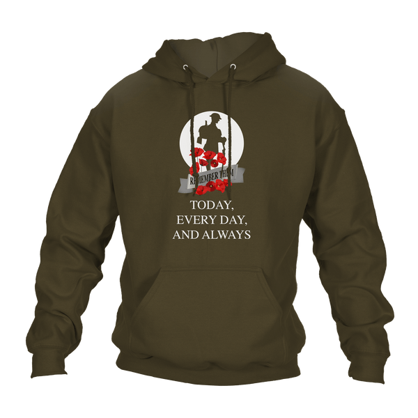 Always WW1 Remembrance Day Hoodie by Lion Legion 