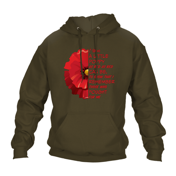 Little Poppy Remembrance Hoodie by Lion Legion 