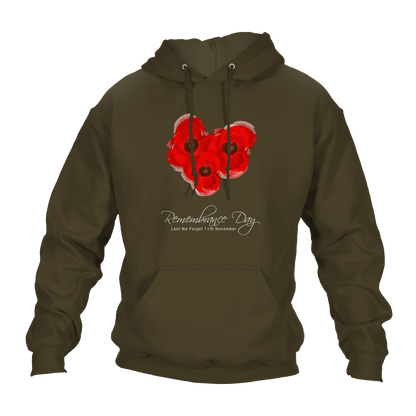 Poppy Trio Remembrance Day Hoodie by Lion Legion 