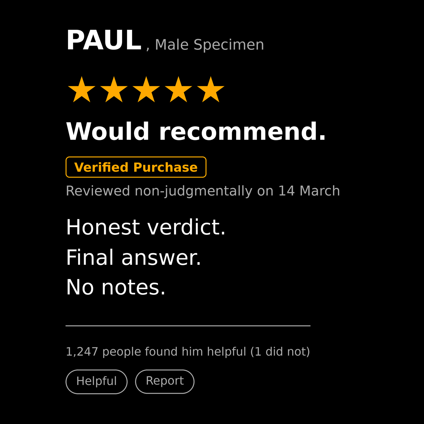 Paul T Shirt Gift