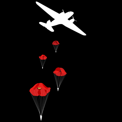 Poppy Drop Remembrance Hoodie by Lion Legion 