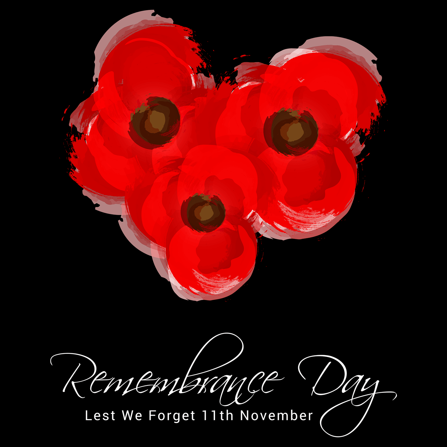 Poppy Trio Remembrance Day Hoodie by Lion Legion 