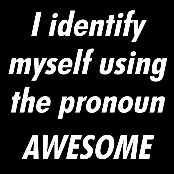 Pronoun Awesome Funny T Shirt by Lion Legion 