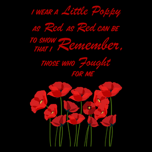 Red As Red Can Be Remembrance Day T Shirt