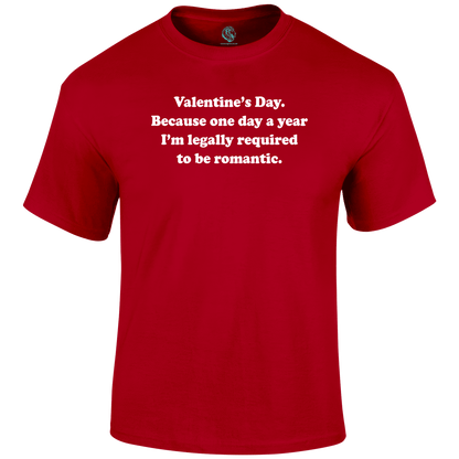Legally Required Valentine T Shirt by Lion Legion 
