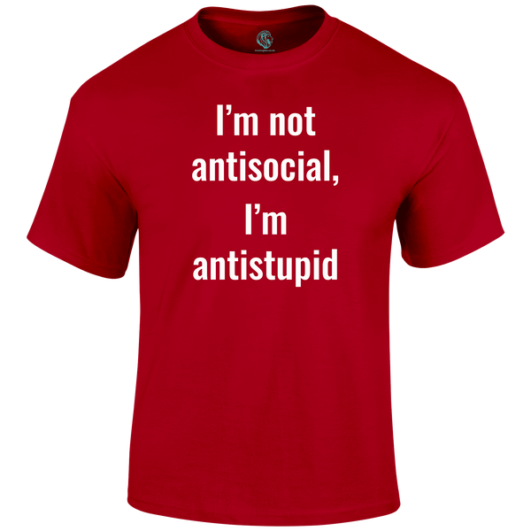 Not Antisocial T Shirt by Lion Legion 
