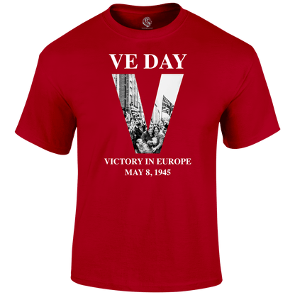VE Day Victory T Shirt by Lion Legion 