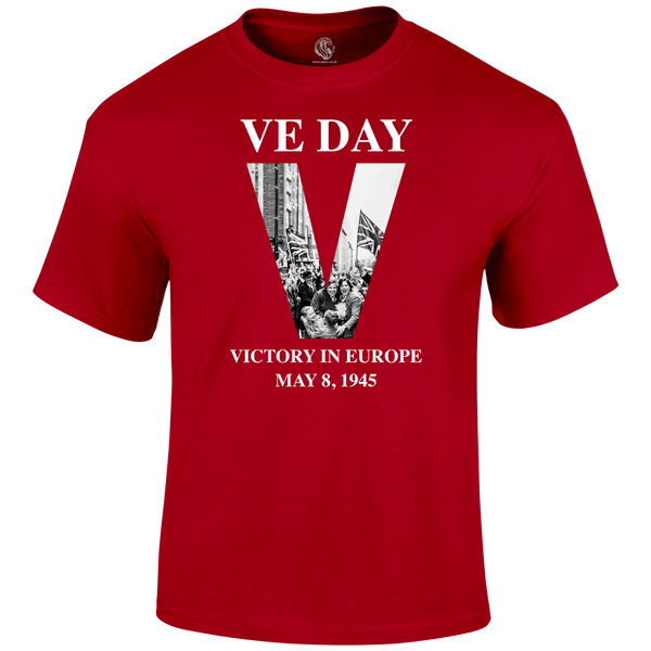 VE Day Victory T Shirt by Lion Legion 