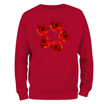 Poppy Circle Remembrance Day Sweatshirt by Lion Legion 