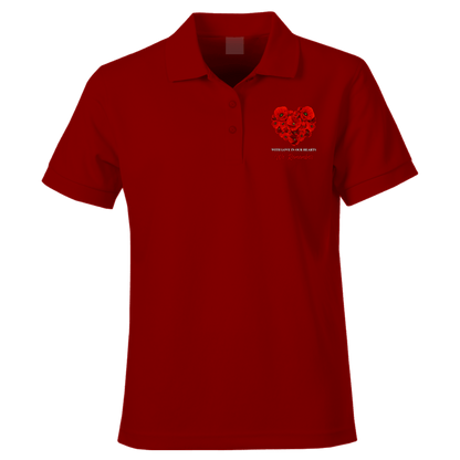 With Love Remembrance Polo Shirt by Lion Legion 