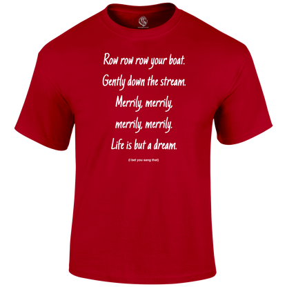 Row Your Boat T Shirt by Lion Legion 