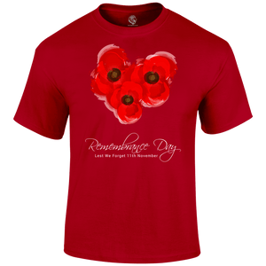 Poppy Trio Remembrance Day T Shirt