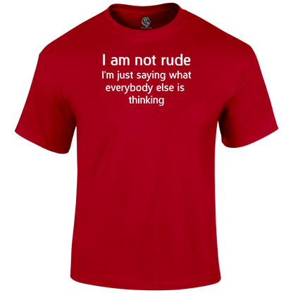 I'm Not Rude T Shirt by Lion Legion 