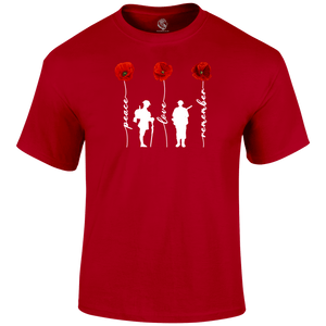 Peace And Love Remembrance Day T Shirt