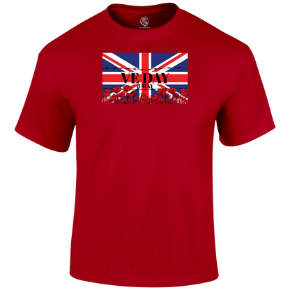 VE Day Remembrance T Shirt by Lion Legion 