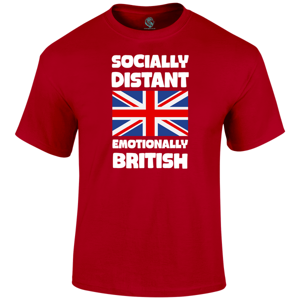Emotionally British Patriotic T Shirt by Lion Legion 