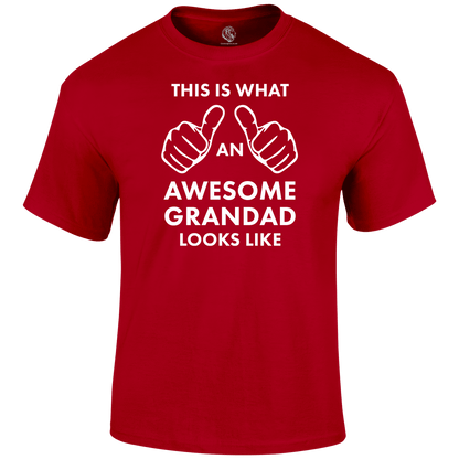 Awesome Grandad T Shirt by Lion Legion 