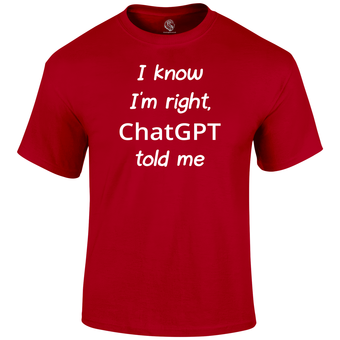 Chat GPT Funny T Shirt by Lion Legion 