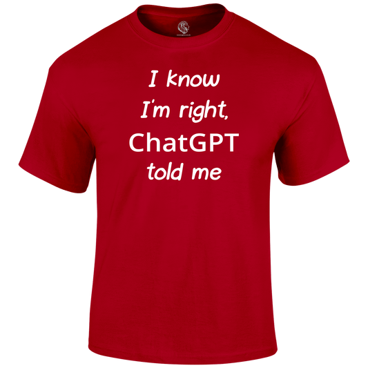 Chat GPT Funny T Shirt by Lion Legion 