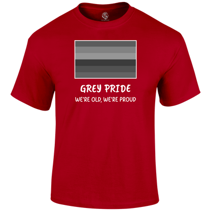 Grey Pride Funny T Shirt by Lion Legion 