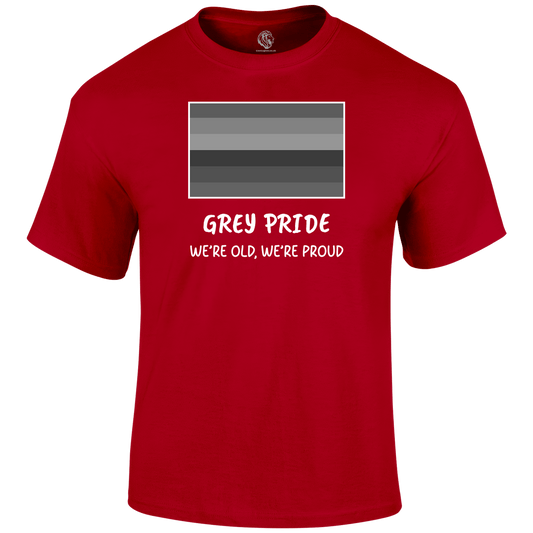 Grey Pride Funny T Shirt by Lion Legion 