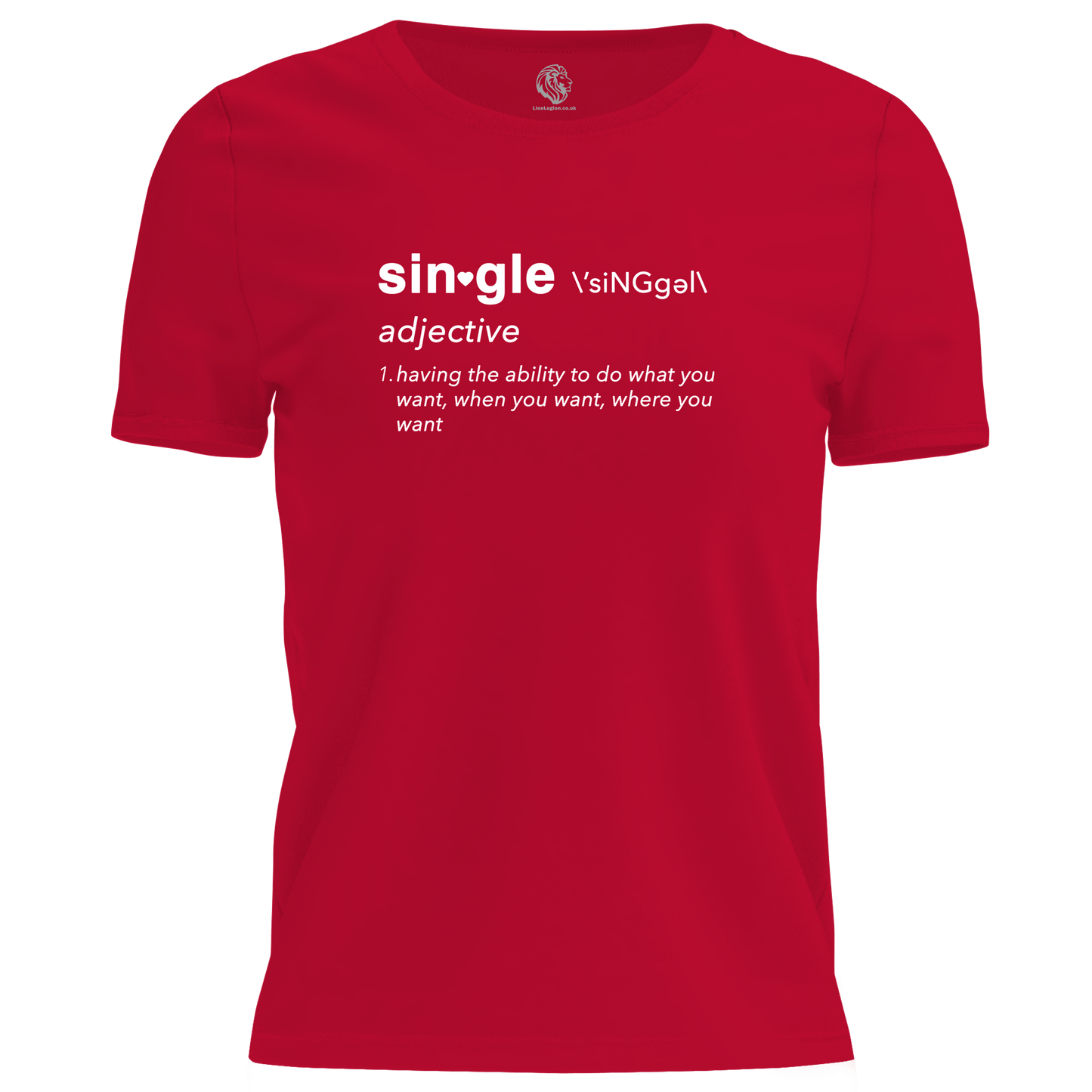 Single Noun T Shirt by Lion Legion 