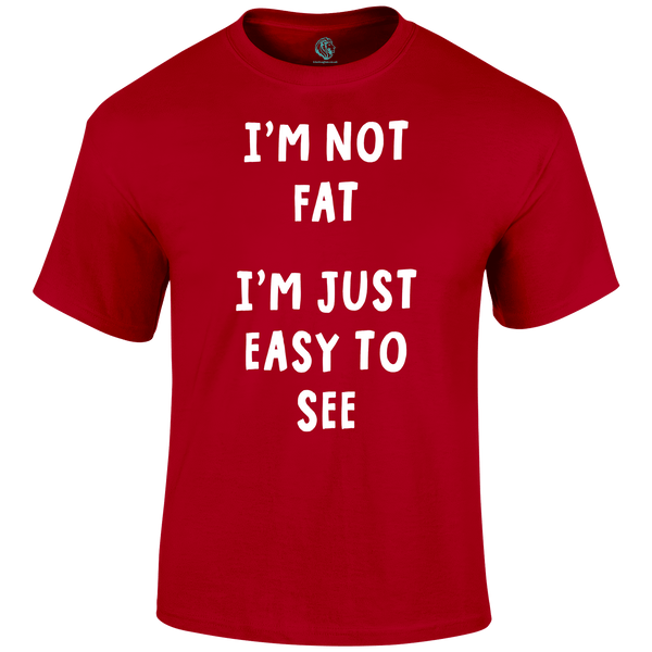 Not Fat Funny T Shirt by Lion Legion 