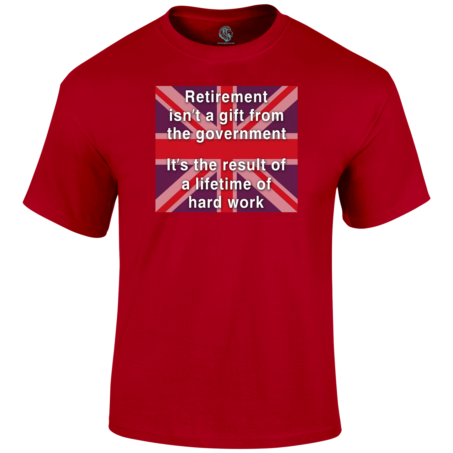 Retirement Gift Patriotic T Shirt by Lion Legion 