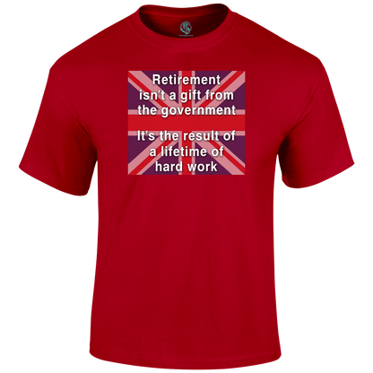 Retirement Gift Patriotic T Shirt by Lion Legion 