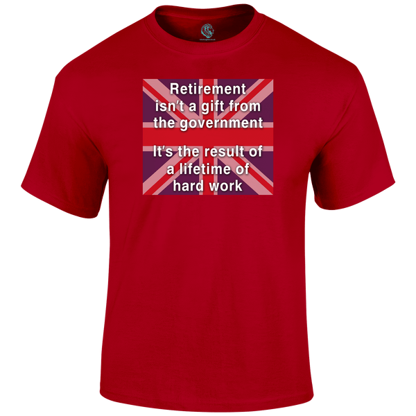 Retirement Gift Patriotic T Shirt by Lion Legion 