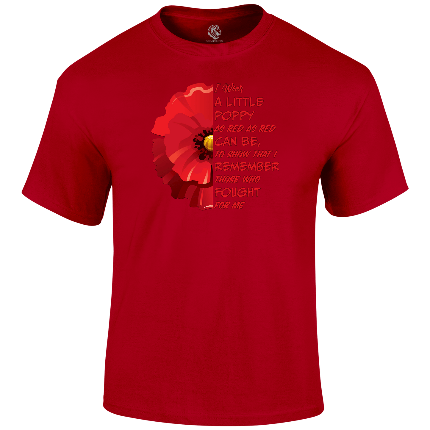Little Poppy Remembrance T‑Shirt by Lion Legion 