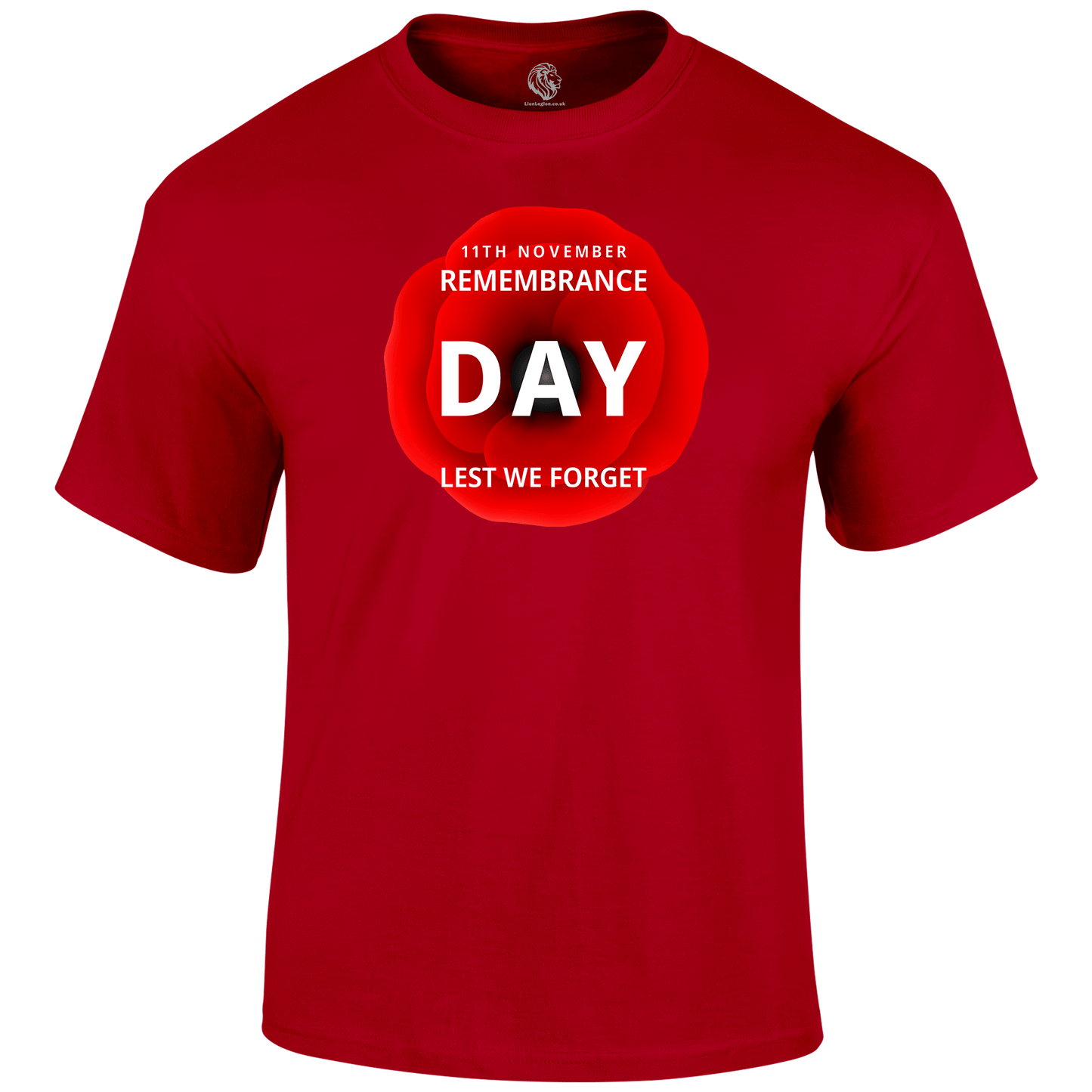 11th November Remembrance Day T Shirt by Lion Legion 