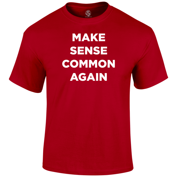 Common Sense Funny T Shirt by Lion Legion 