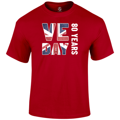 VE Day 80 Years T Shirt by Lion Legion 