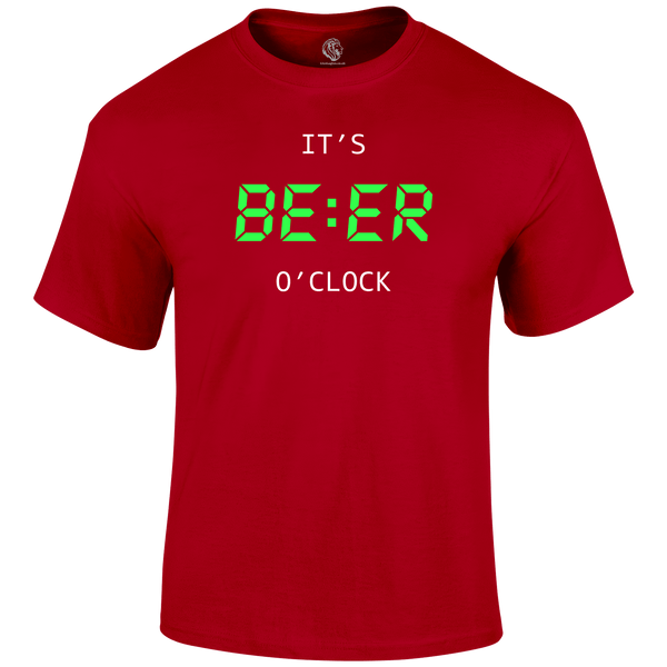 Beer O'Clock Funny T Shirt by Lion Legion 