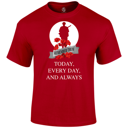 Always WW2 Remembrance Day T Shirt by Lion Legion 
