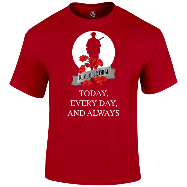 Always WW2 Remembrance Day T Shirt by Lion Legion 