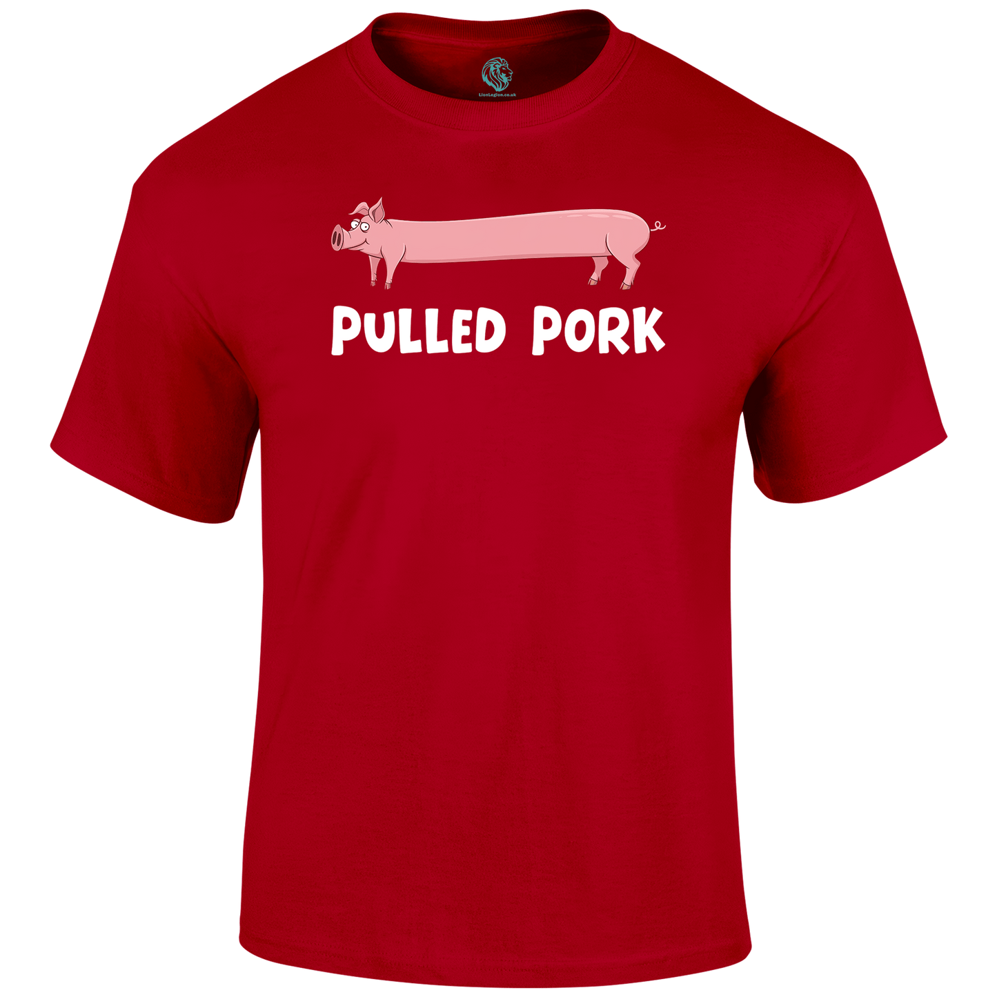 Pulled Pork Funny T Shirt by Lion Legion 
