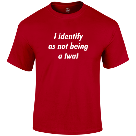 I Identify As Not Being T Shirt by Lion Legion 